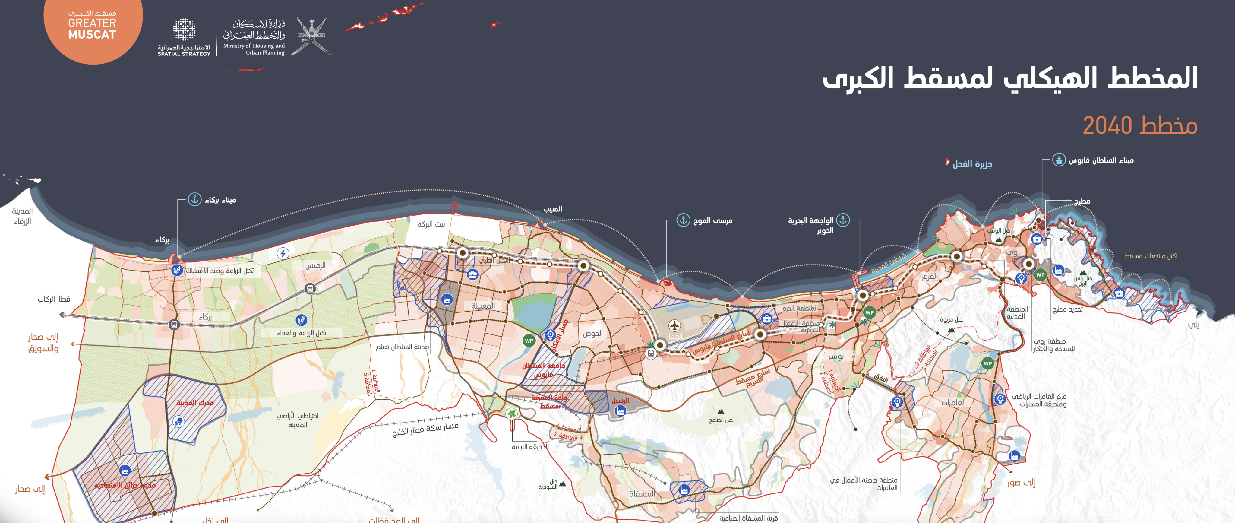 رؤية جديدة لمسقط 2040: مشروع المخطط الهيكلي لمدينة مسقط الكبرى